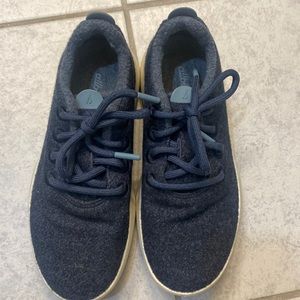 Allbirds navy wool shoes
